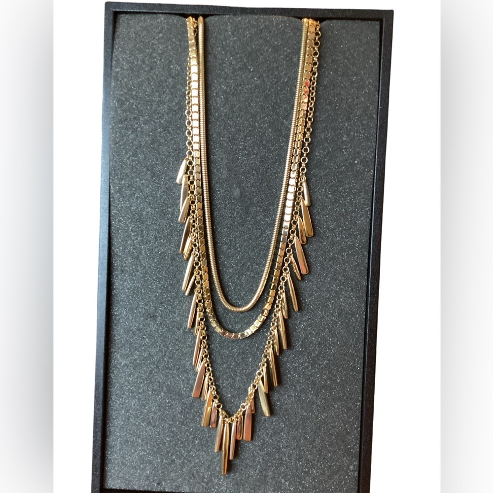 🚨Sale🚨 NWT Chico’s Gold Layered Necklace